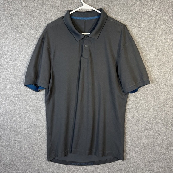 Lululemon Men's Evolution Short Sleeved Gray‎ Polo Size M - Picture 8 of 11